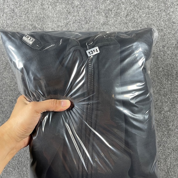 Pro Club Heavy Weight Zip Up Hoodie Black Mens Size XL #1314 - Picture 7 of 7